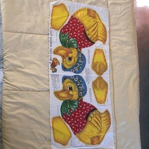 Vintage Duck cut sew fabric panel